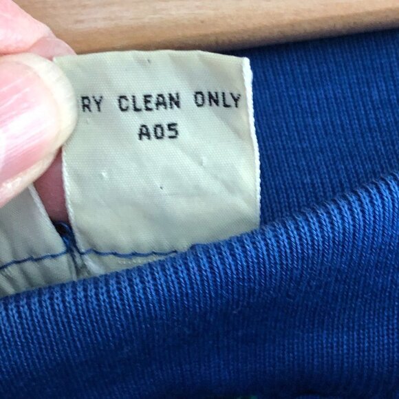 Vintage LIZ CLAIBORNE Blue Green Geo Print Midi Skirt size 10 - Picture 8 of 8